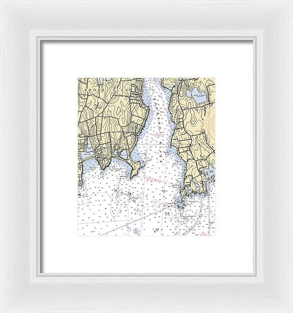 Sakonnet Point-rhode Island Nautical Chart - Framed Print