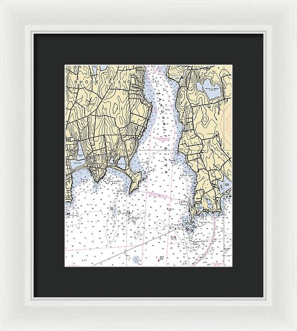 Sakonnet Point-rhode Island Nautical Chart - Framed Print