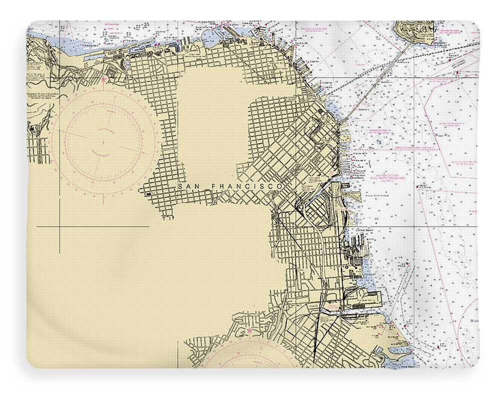 San-francisco -california Nautical Chart _v6 - Blanket