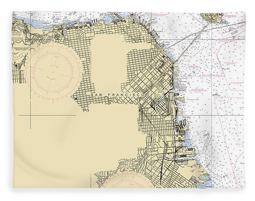 San-francisco -california Nautical Chart _v6 - Blanket