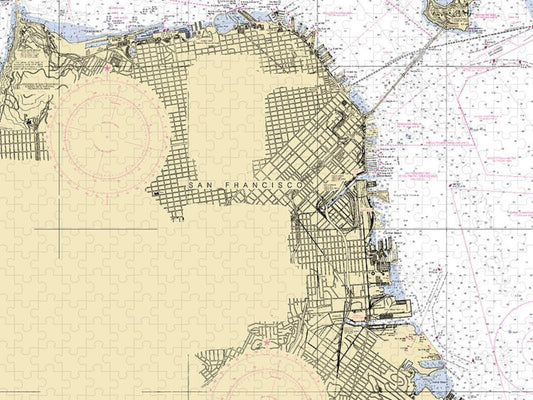 San Francisco  California Nautical Chart _V6 Puzzle