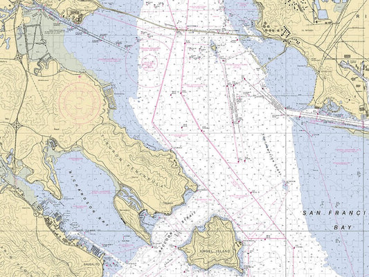 Sausalito  California Nautical Chart _V6 Puzzle
