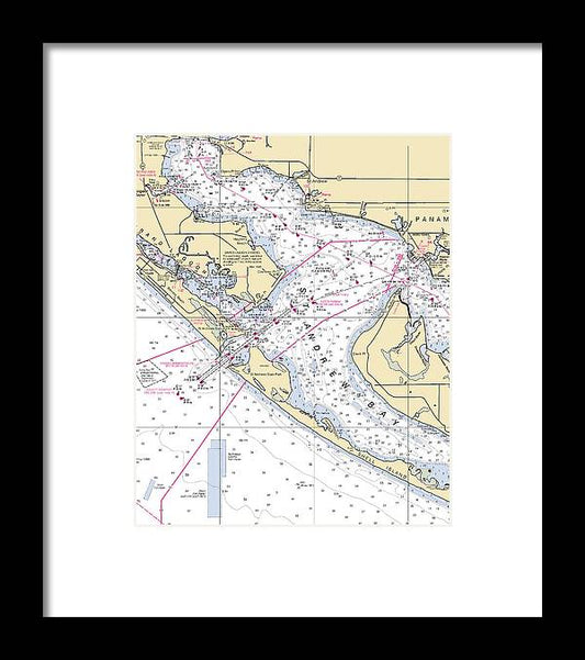 A beuatiful Framed Print of the St Andrew Bay-Florida Nautical Chart by SeaKoast