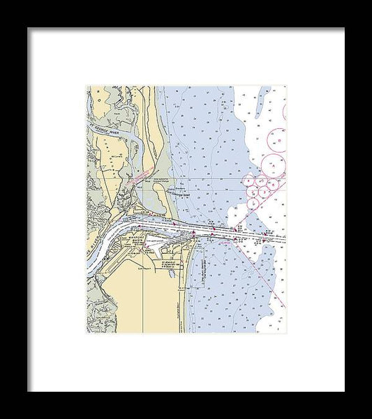 A beuatiful Framed Print of the St Johns River  -Florida Nautical Chart _V2 by SeaKoast