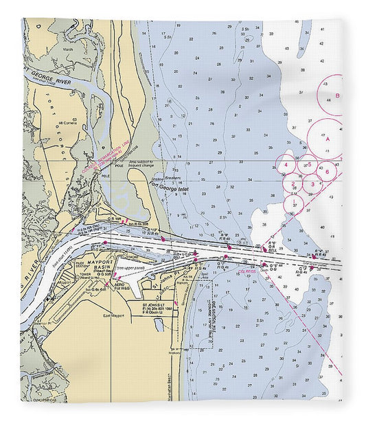St Johns River   Florida Nautical Chart _V2 Blanket