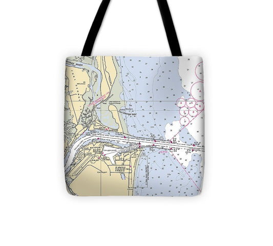 St Johns River   Florida Nautical Chart _V2 Tote Bag