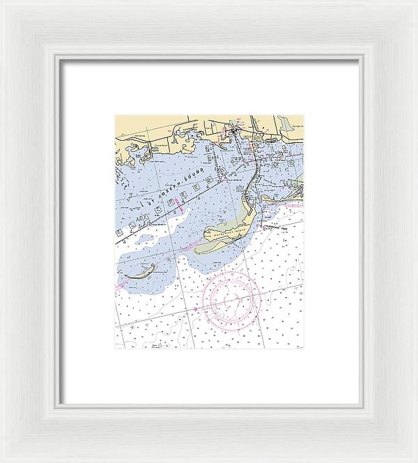 St Joseph Sound-florida Nautical Chart - Framed Print