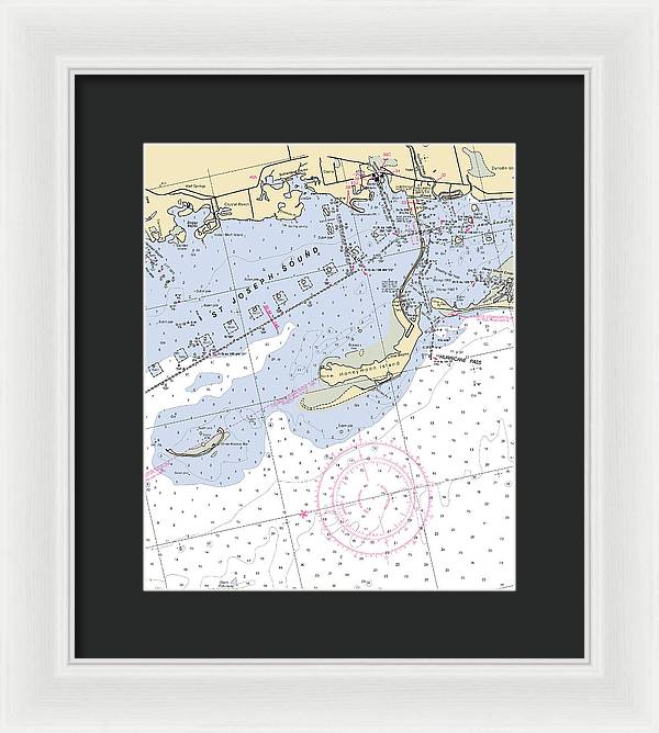 St Joseph Sound-florida Nautical Chart - Framed Print