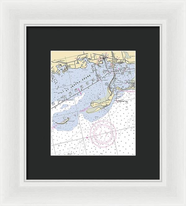 St Joseph Sound-florida Nautical Chart - Framed Print