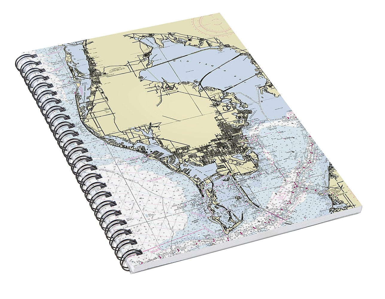 St Petersburg Florida Nautical Chart - Spiral Notebook