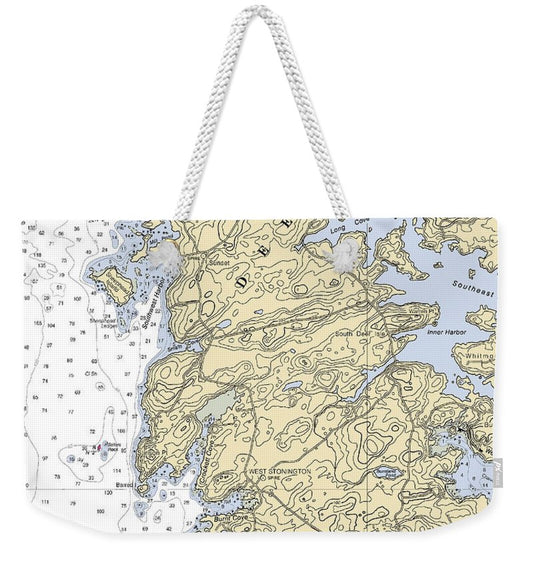 Stonington-maine Nautical Chart - Weekender Tote Bag