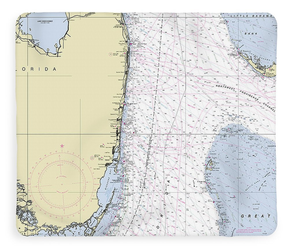 Straits Of Florida Nautical Chart - Blanket