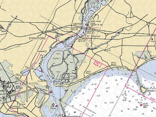 Stratford  Connecticut Nautical Chart _V2 Puzzle