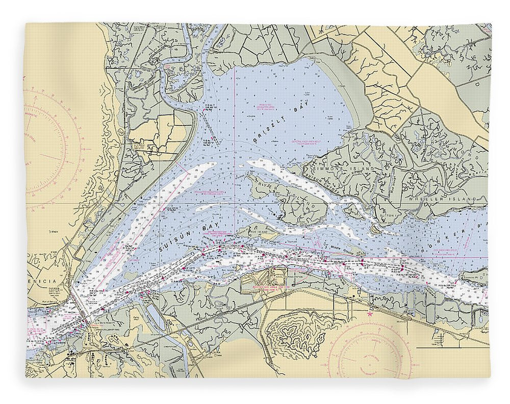 Suisun-bay -california Nautical Chart _v6 - Blanket