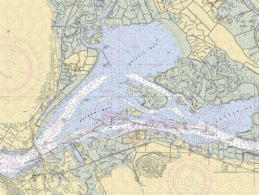 Suisun Bay  California Nautical Chart _V6 Puzzle