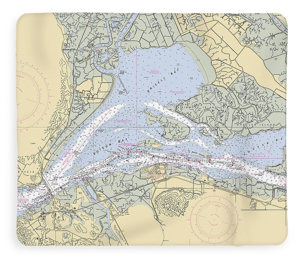 Suisun-bay -california Nautical Chart _v6 - Blanket
