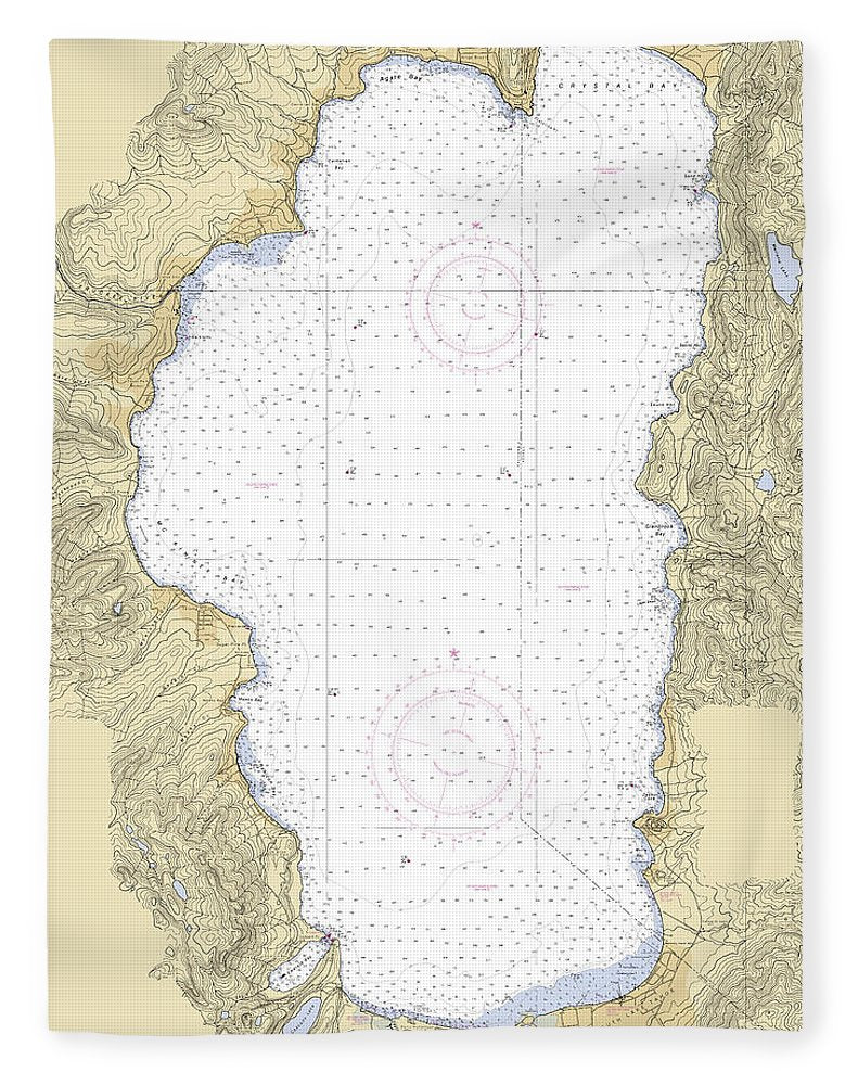 Tahoe -california Nautical Chart _v6 - Blanket