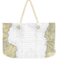 Tahoe -california Nautical Chart _v6 - Weekender Tote Bag