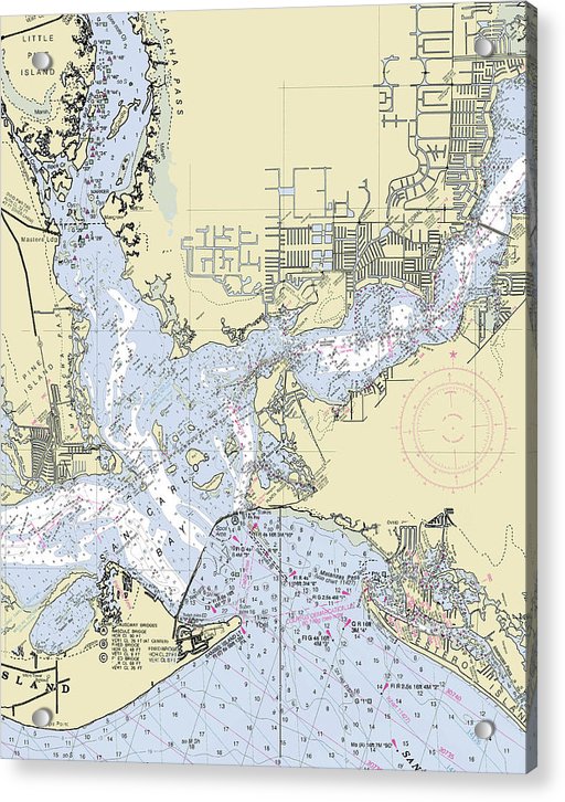 Tarpon Point Florida Nautical Chart  Acrylic Print