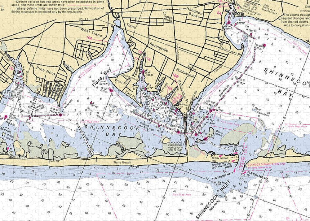 Tiana Bay-new York Nautical Chart - Puzzle