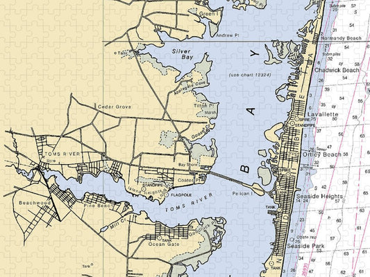 Toms River  New Jersey Nautical Chart _V4 Puzzle