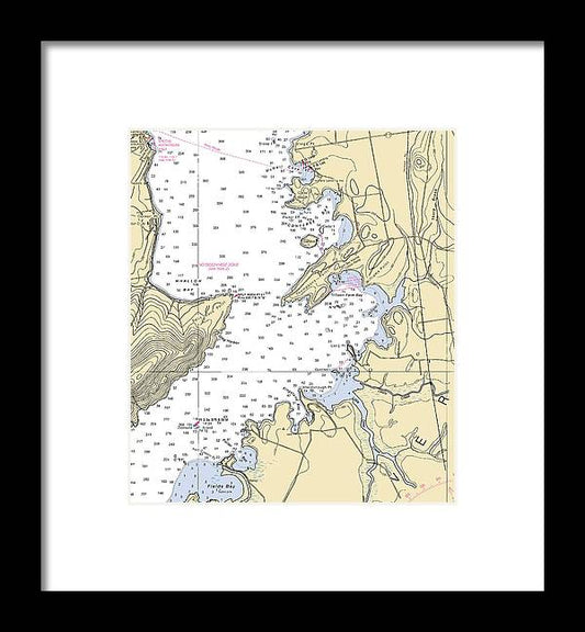 A beuatiful Framed Print of the Town Farm Bay-Lake Champlain  Nautical Chart by SeaKoast