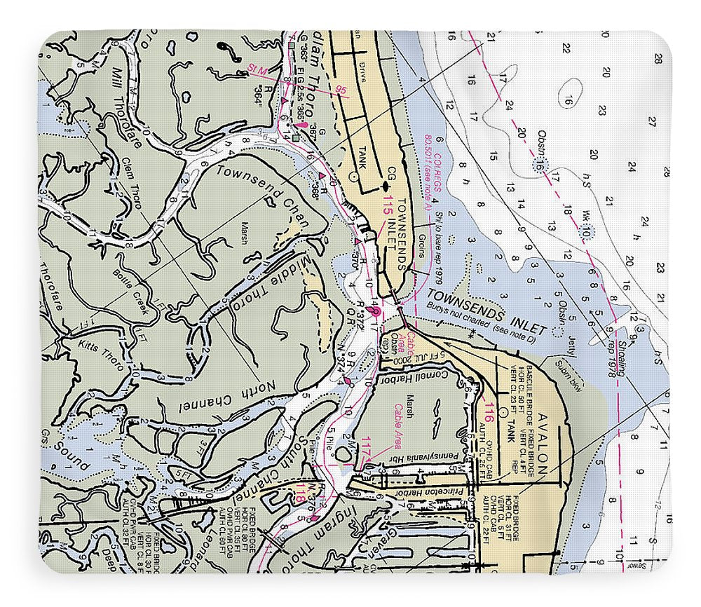 Townsends Inlet -new Jersey Nautical Chart _v2 - Blanket