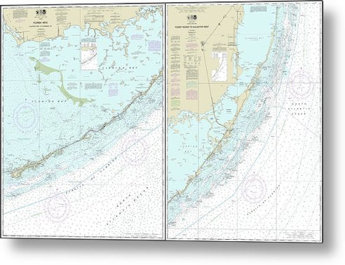 60" x 38.5" Upper Florida Keys - Metal Print - SeaKoast