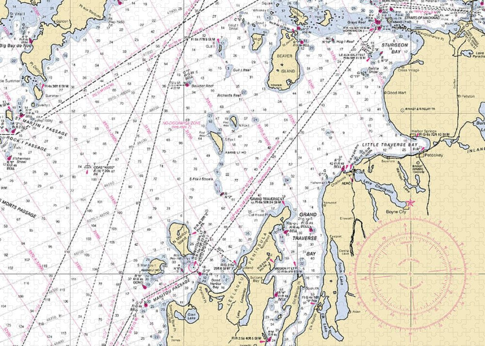 Upper Lake Michigan-lake Michigan Nautical Chart - Puzzle