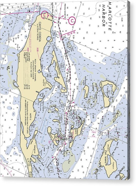 Useppa Island-Florida Nautical Chart  Acrylic Print
