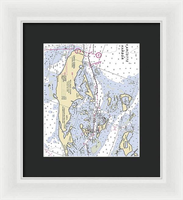 Useppa Island-florida Nautical Chart - Framed Print