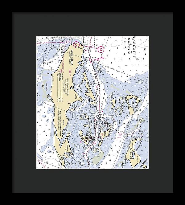 Useppa Island-florida Nautical Chart - Framed Print