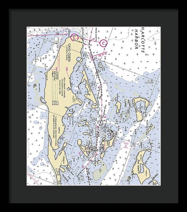 Useppa Island-florida Nautical Chart - Framed Print