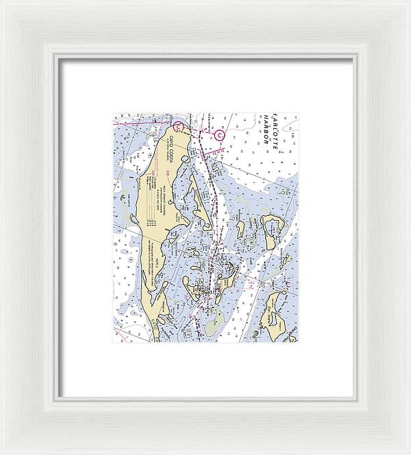 Useppa Island-florida Nautical Chart - Framed Print