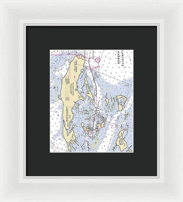 Useppa Island-florida Nautical Chart - Framed Print