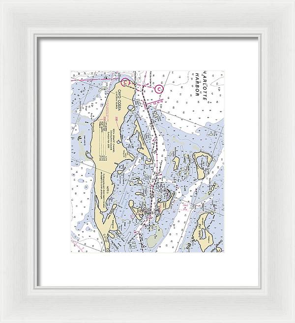 Useppa Island-florida Nautical Chart - Framed Print