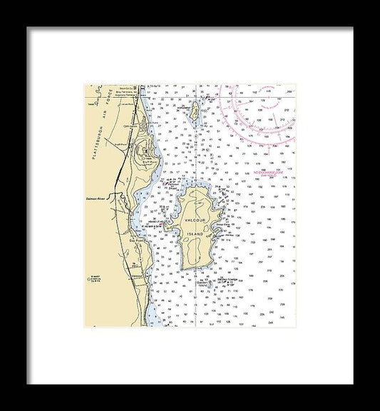 A beuatiful Framed Print of the Valcour Island-Lake Champlain  Nautical Chart by SeaKoast