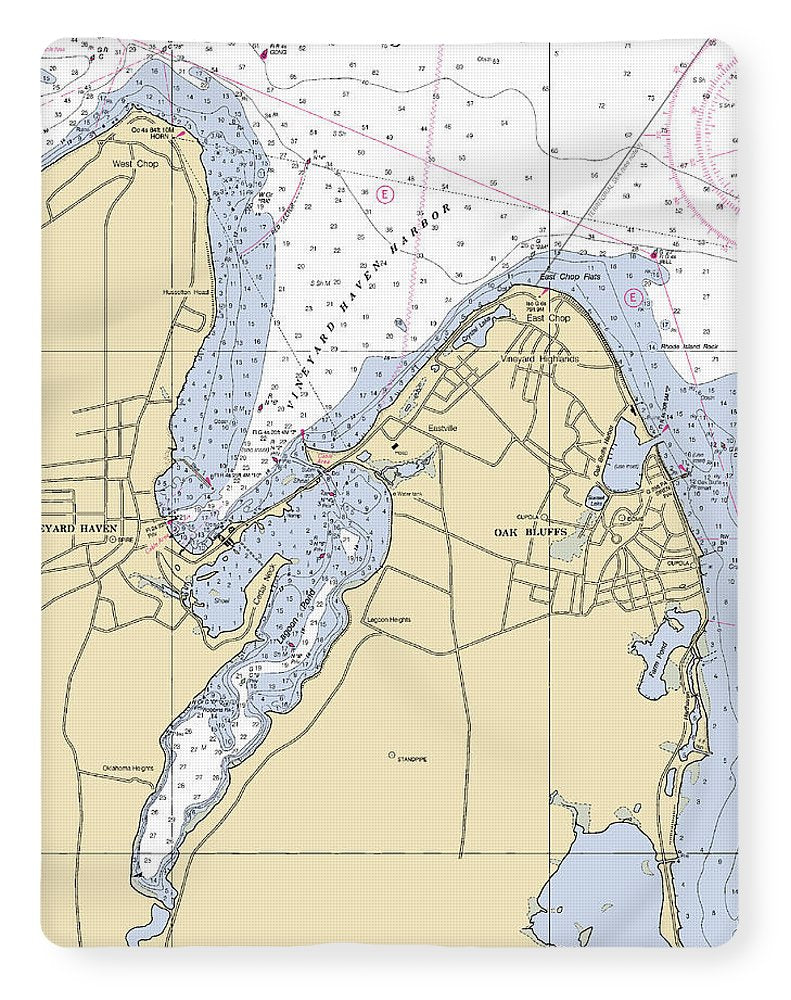 Vineyard Haven Harbor-massachusetts Nautical Chart - Blanket