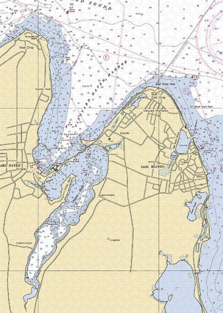 Vineyard Haven Harbor-massachusetts Nautical Chart - Puzzle