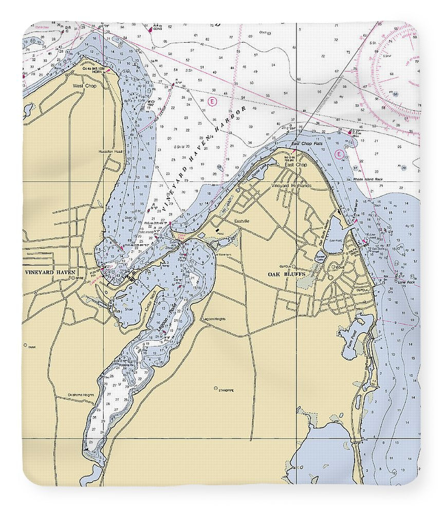 Vineyard Haven Harbor-massachusetts Nautical Chart - Blanket
