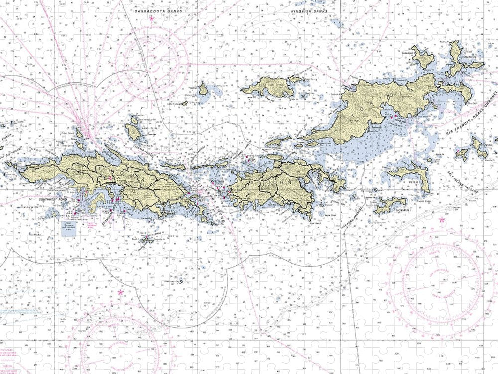 Virgin Islands Nautical Chart Puzzle
