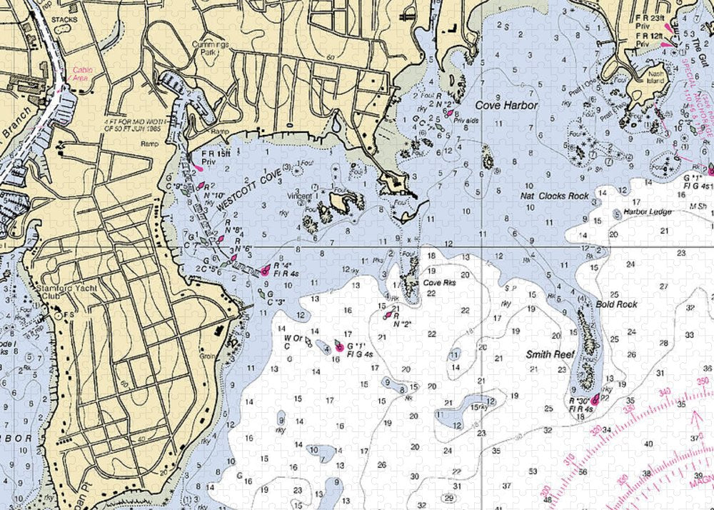 Wescott-connecticut Nautical Chart - Puzzle