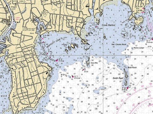 Wescott Connecticut Nautical Chart Puzzle