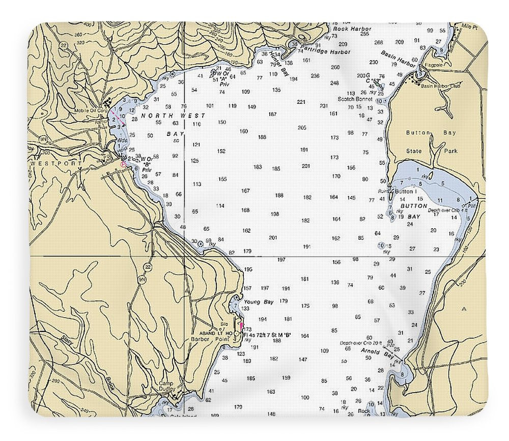 Westport-lake Champlain  Nautical Chart - Blanket