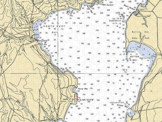 Westport Lake Champlain  Nautical Chart Puzzle