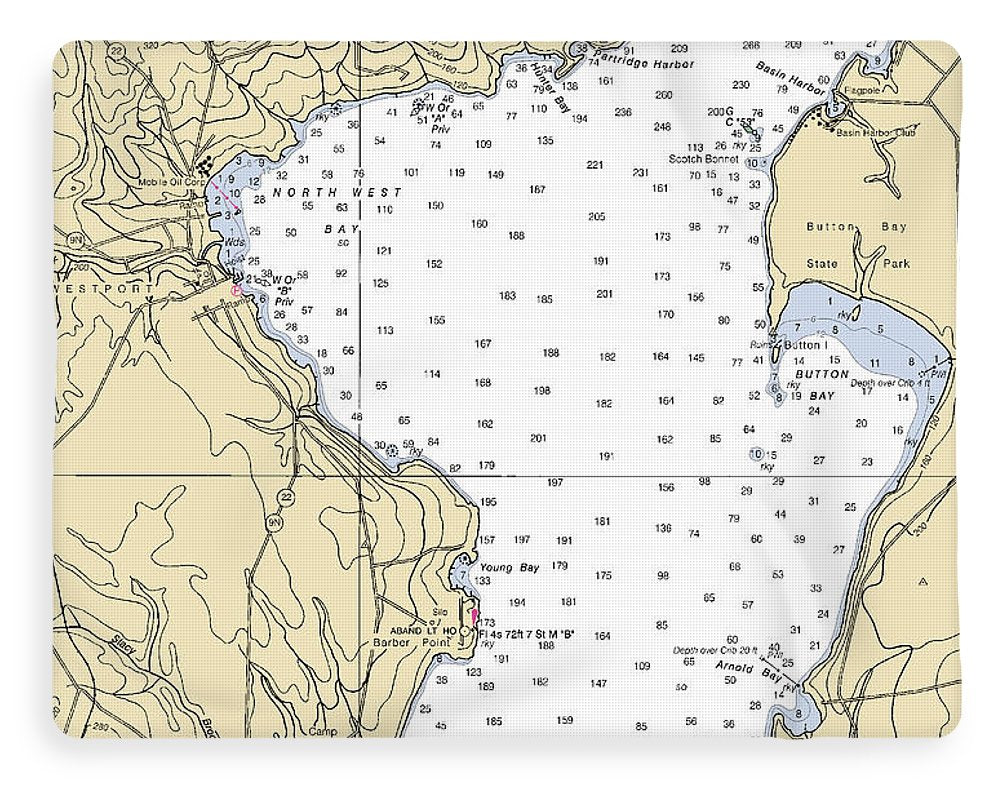 Westport-lake Champlain  Nautical Chart - Blanket