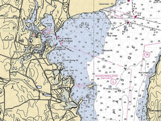 Wickford  Rhode Island Nautical Chart _V3 Puzzle
