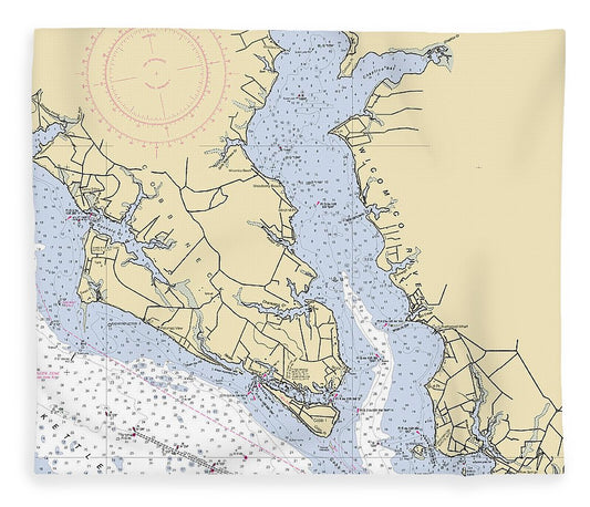 Wicomico River  Maryland Nautical Chart _V2 Blanket