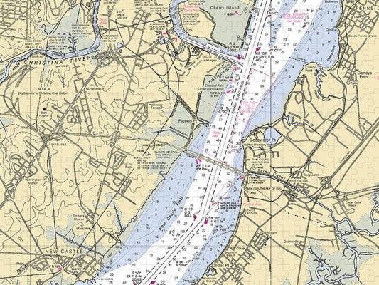 Wilmington Delaware Nautical Chart Puzzle